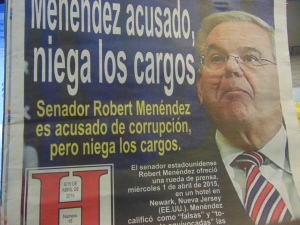 Sen. Bob Menendez received broad support from Latinos and others across NJ. El Hispano cover.